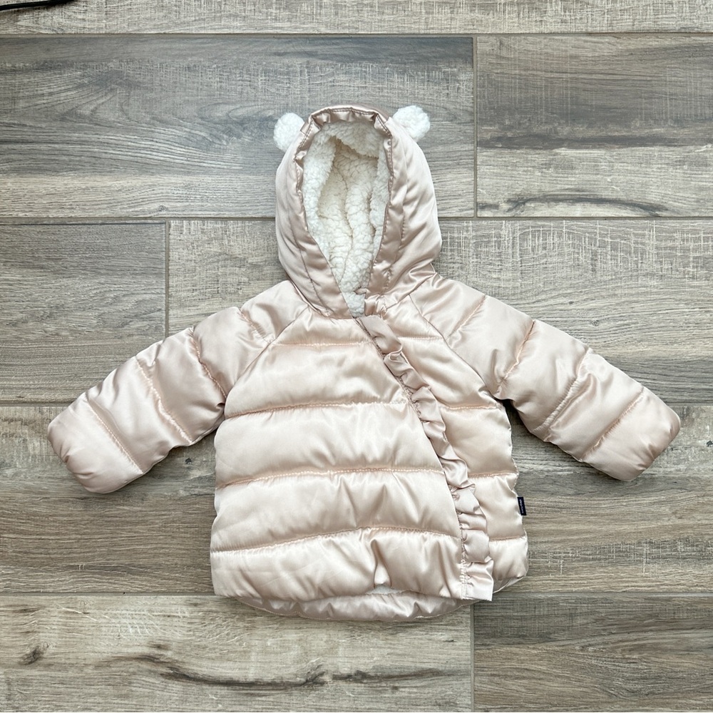 Gap Baby Puffer Coat Winter Jacket 6-12 Month Parka Gold